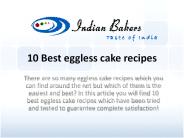 10 Best Eggless Cake Recipes