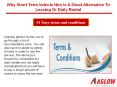 Why short term vehicle hire is a great alternative to leasing or daily rental PowerPoint PPT Presentation