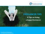 8 Tips on being a happy freelancer