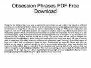 Obsession Phrases Review
