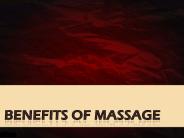 Benefits of massage