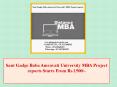 Sant Gadge Baba Amravati University MBA Project reports Starts From Rs.1500/- PowerPoint PPT Presentation