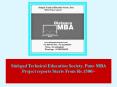 Sinhgad Technical Education Society, Pune MBA Project reports Starts From Rs.1500/- (1) PowerPoint PPT Presentation
