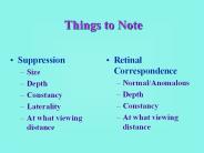 Retinal Correspondence