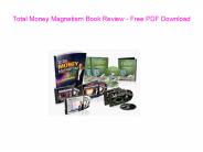 Total Money Magnetism Book Review - Free PDF Download
