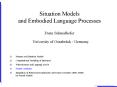 Situation Models and Embodied Language Processes PowerPoint PPT Presentation