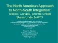 The North American Approach to North-South Integration: Mexico, Canada, and the United States Under NAFTA PowerPoint PPT Presentation