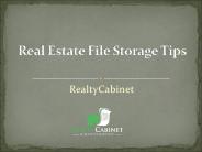 Real Estate File Storage Tips