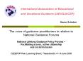 The voice of guidance practitioners in relation to National Guidance Forums PowerPoint PPT Presentation