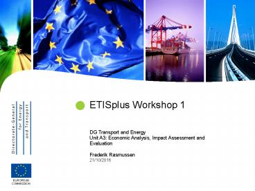 ETISplus Workshop 1