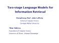 Two-stage Language Models for Information Retrieval PowerPoint PPT Presentation