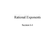Rational Exponents