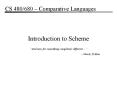 Introduction to Scheme PowerPoint PPT Presentation