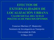 EFECTOS DE EXTERNALIDADES DE LOCALIZACI
