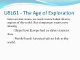 U8LG1 - The Age of Exploration PowerPoint PPT Presentation