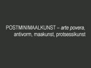 POSTMINIMAALKUNST 