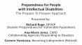 Preparedness for People with Intellectual Disabilities: The Prepare To Prosper Approach PowerPoint PPT Presentation