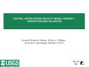 CENTRAL UNITED STATES VELOCITY MODEL VERSION 1: