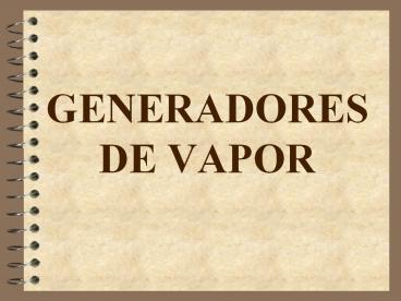 GENERADORES DE VAPOR