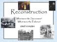 Reconstruction PowerPoint PPT Presentation