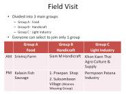 Field Visit
