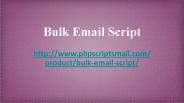 Bulk Mail Script, Bulk Email Software