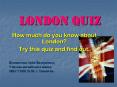 London Quiz PowerPoint PPT Presentation