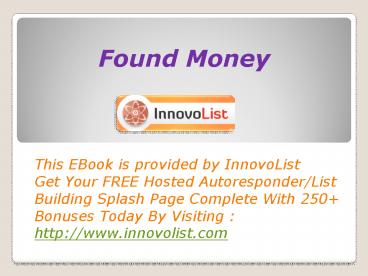 Found Money