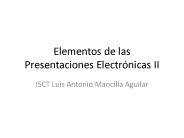 Elementos de las Presentaciones Electr