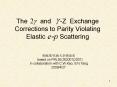 The    and   -Z Exchange Corrections to Parity Violating Elastic    Scattering PowerPoint PPT Presentation