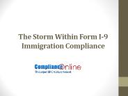 The Storm Within Form I-9 Immigration Compliance