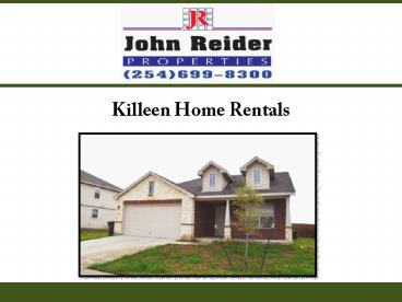 Killeen Home Rentals