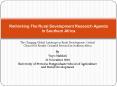 The Changing Global Landscape in Rural Development: Critical Choices for Results-Oriented Research in Southern Africa PowerPoint PPT Presentation