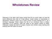 Wholetones Review - Free Book Download