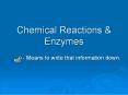 Chemical Reactions PowerPoint PPT Presentation
