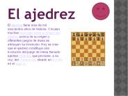 El ajedrez