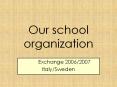 Our school organization PowerPoint PPT Presentation