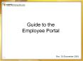 Guide to the Employee Portal PowerPoint PPT Presentation
