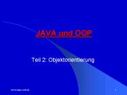 JAVA und OOP