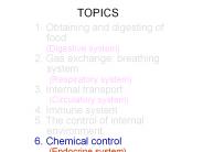 1. Obtaining and digesting of food