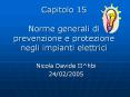 Capitolo 15 Norme generali di prevenzione e protezione negli impianti elettrici PowerPoint PPT Presentation