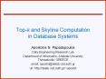 Top-k and Skyline Computation in Database Systems PowerPoint PPT Presentation
