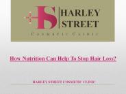 How Nutrition Can Help To Stop Hair Loss?