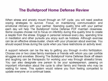The Bulletproof Home Defense Review
