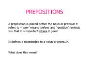 PREPOSITIONS