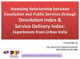 Assessing Relationship between Devolution and Public Services through Devolution Index PowerPoint PPT Presentation