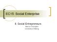 EC15: Social Enterprise PowerPoint PPT Presentation