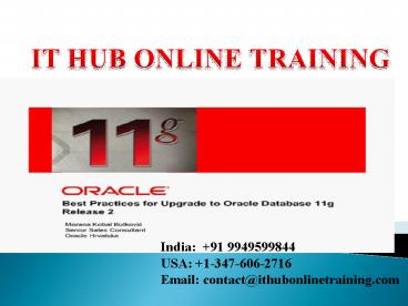 Oracle 11g Online Training| Best Oracle 11g Online Tutorials