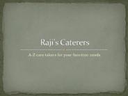 Rajis Caterers