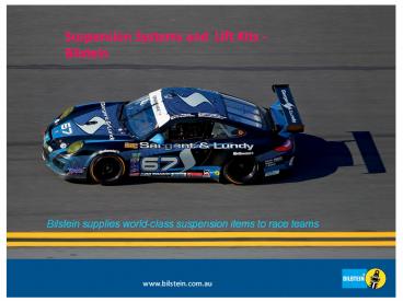 Suspension Systems and  Lift Kits - Bilstein